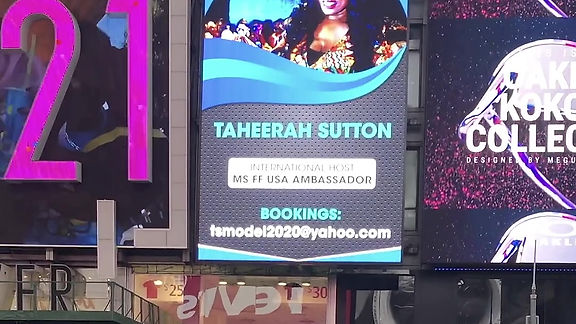Client on Times Square Billboard